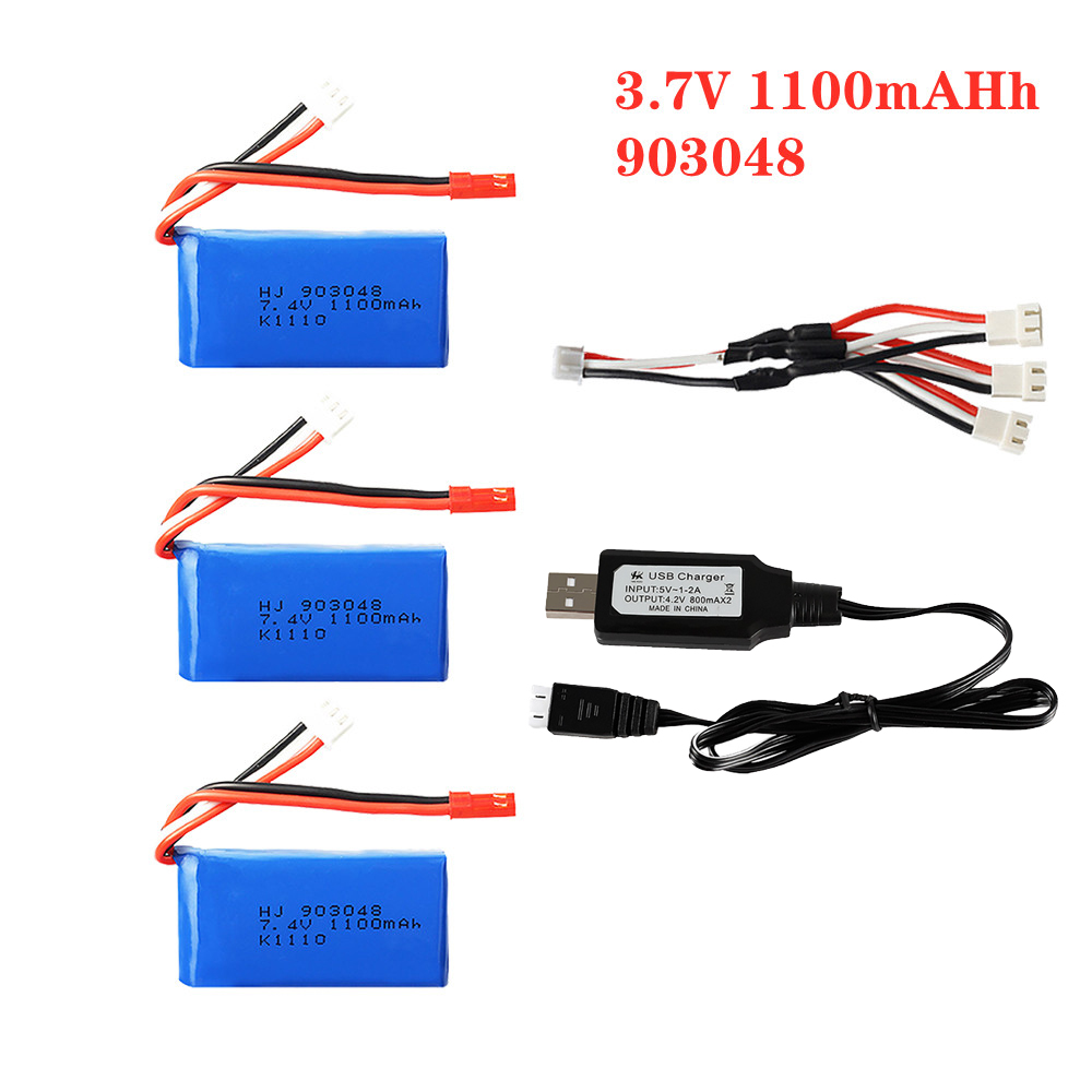 1-5pcs 7.4V 1100mah 903048 LiP - огляд і ціна Drone Charger