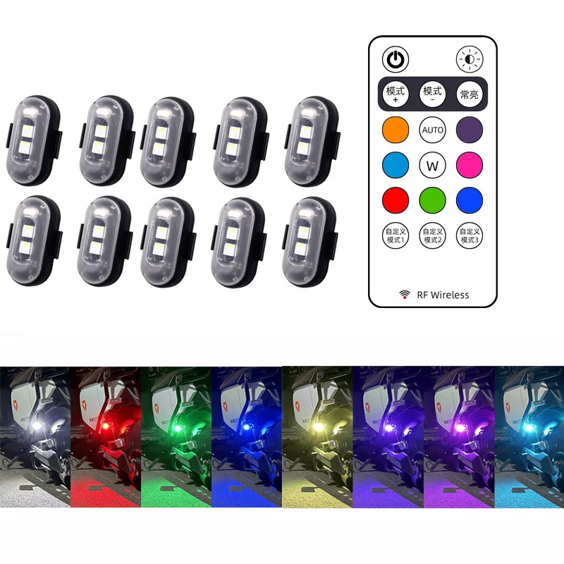 2/4/8Pcs Wireless Remote Contr - огляд і ціна Drone Led Light