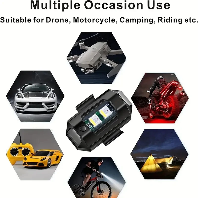 1Pcs Remote LED RGB Anti-colli - огляд і ціна Drone Led Light