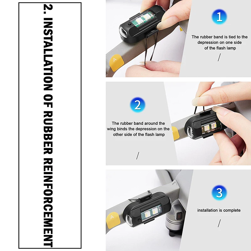 1Pcs Remote LED RGB Anti-colli - огляд і ціна Drone Led Light