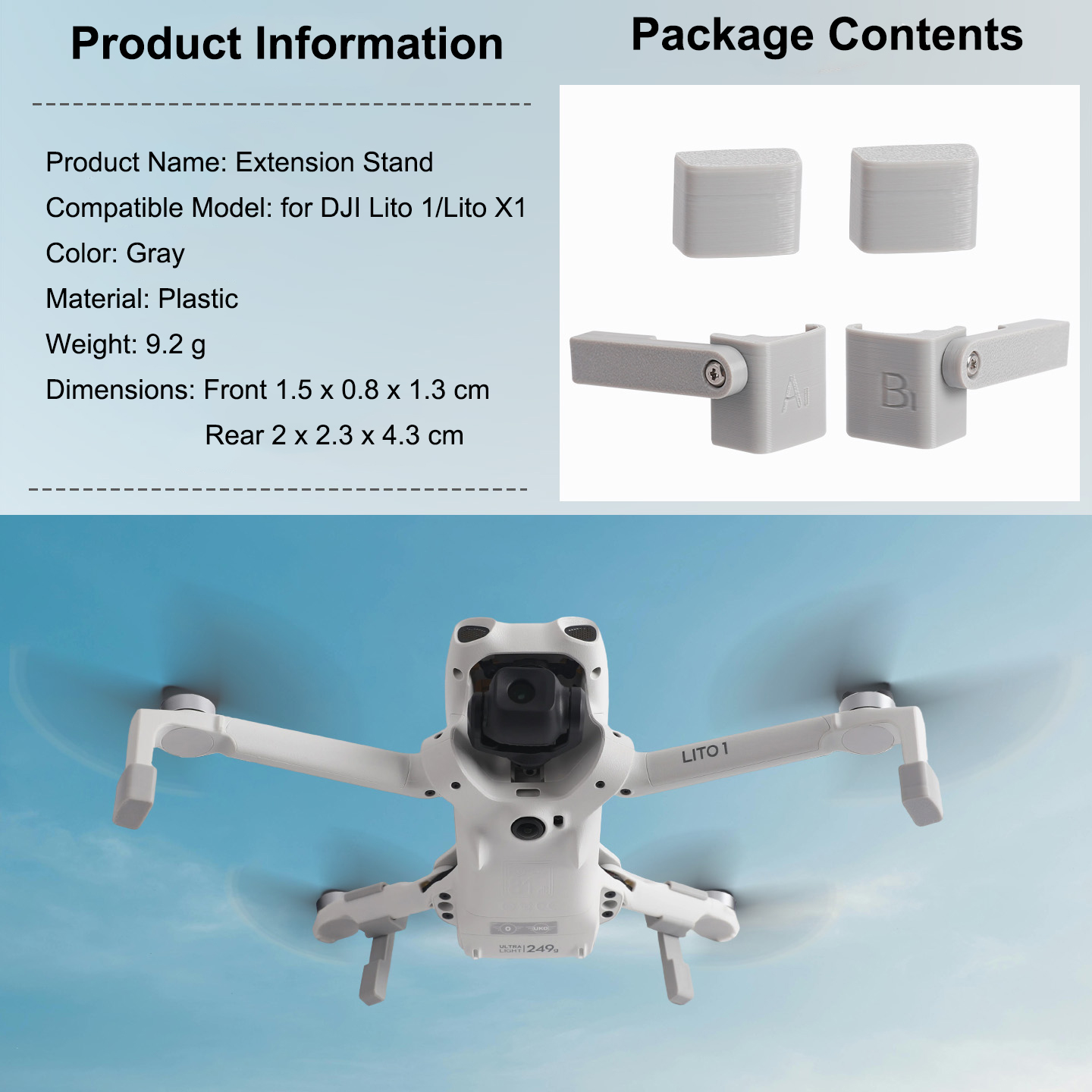 Landing Gear Extender for DJI  - огляд і ціна Drone Landing Gear
