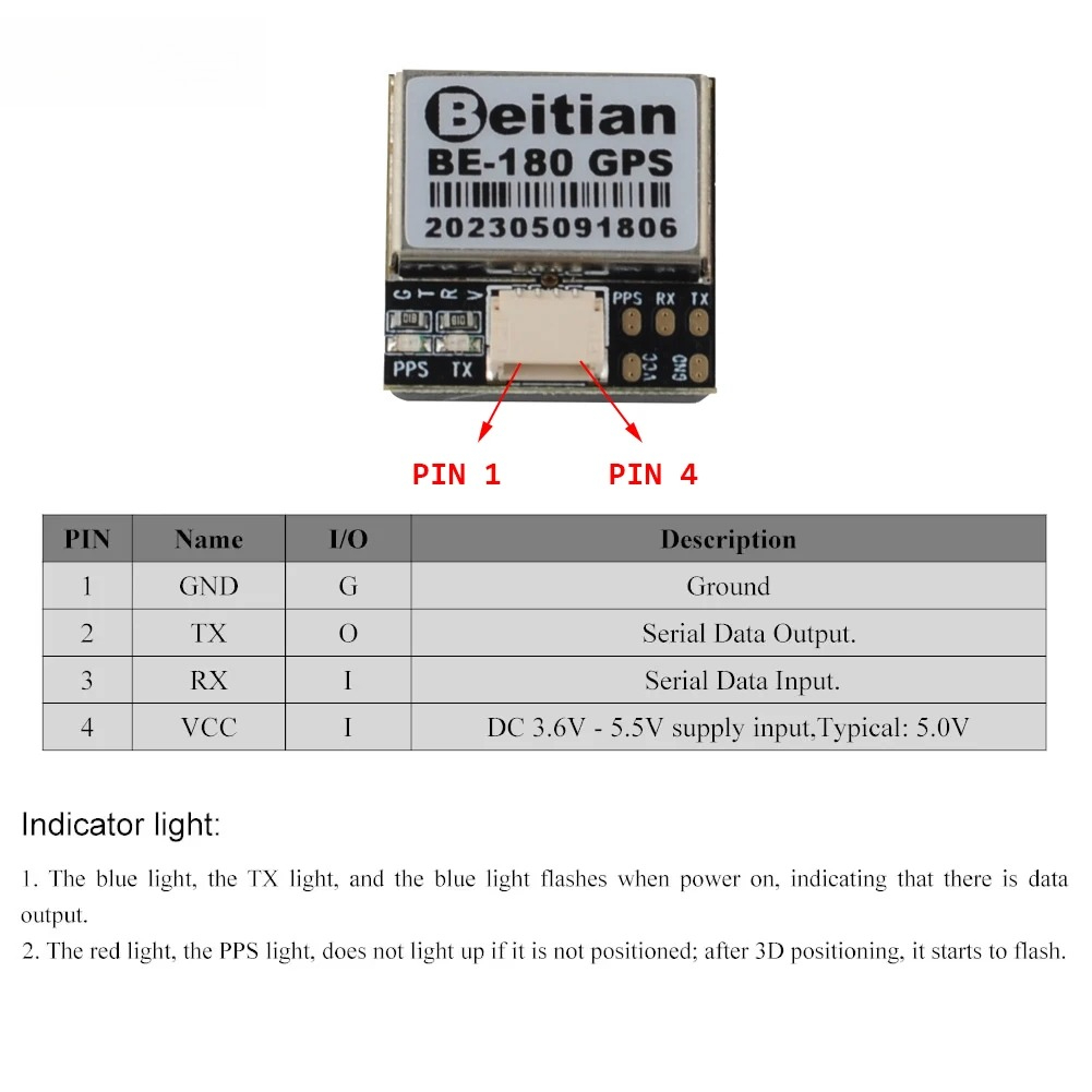 1/2/5PCS Beitian BE-180 GPS Mo - огляд і ціна Drone Gps Module