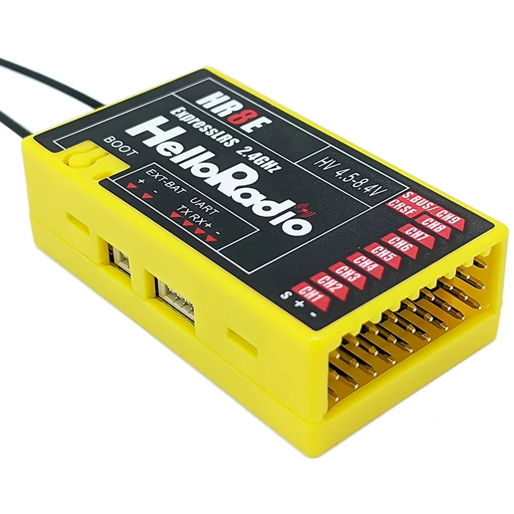 HelloRadio HR8E 2.4G ELRS PWM  - огляд і ціна Drone Receiver