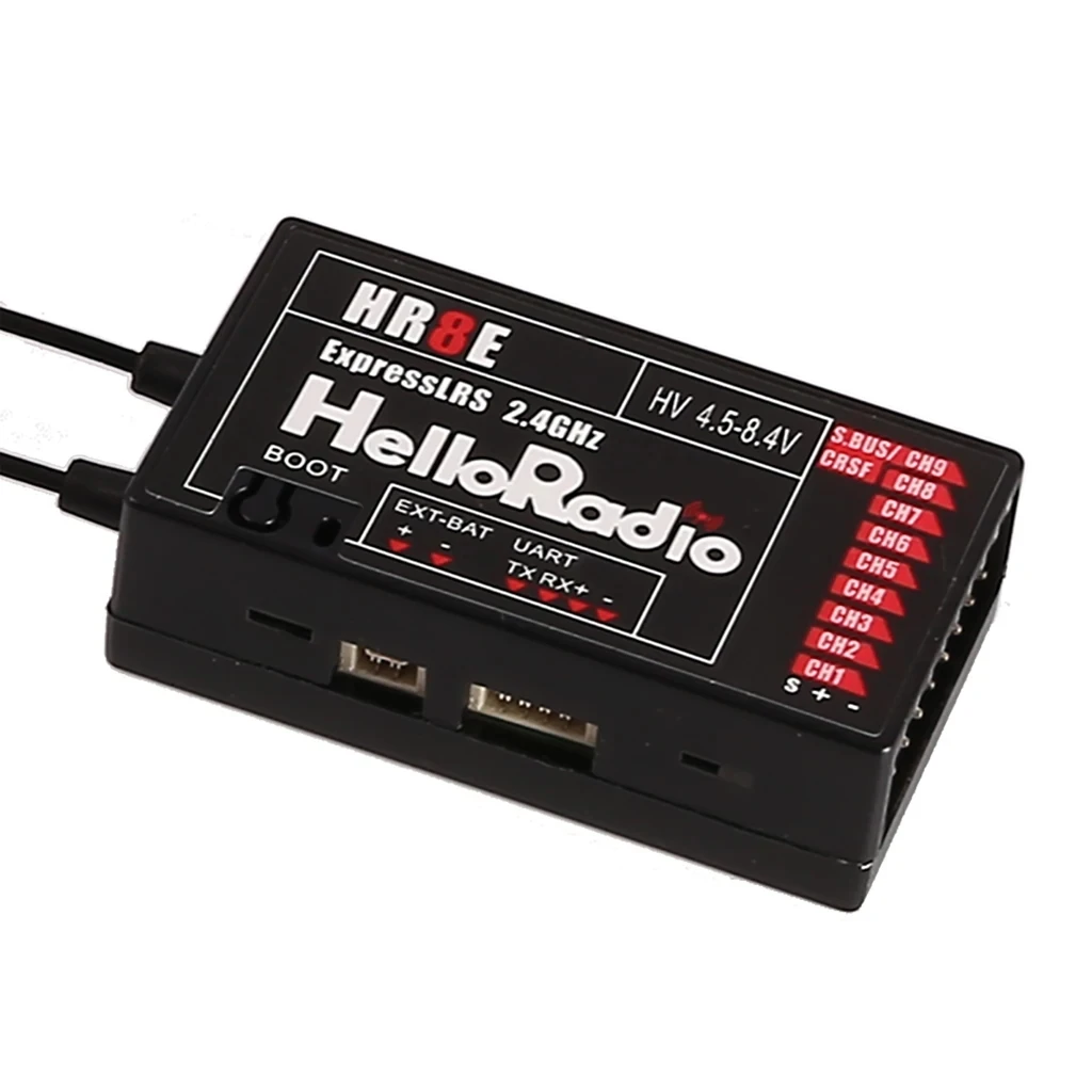 HelloRadio HR8E 2.4G ELRS PWM  - огляд і ціна Drone Receiver