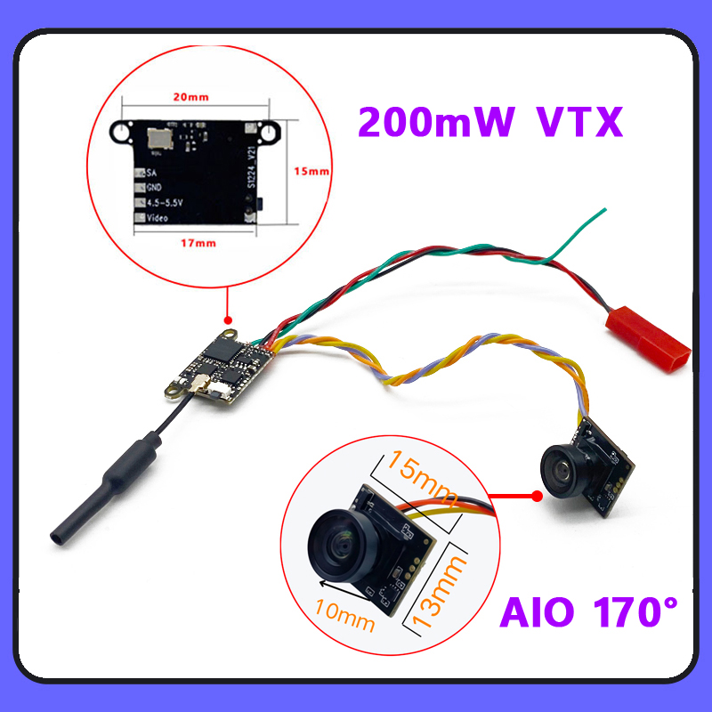 SLONWAKE 5.8G 1200TVL FPV Came - огляд і ціна Drone Frame