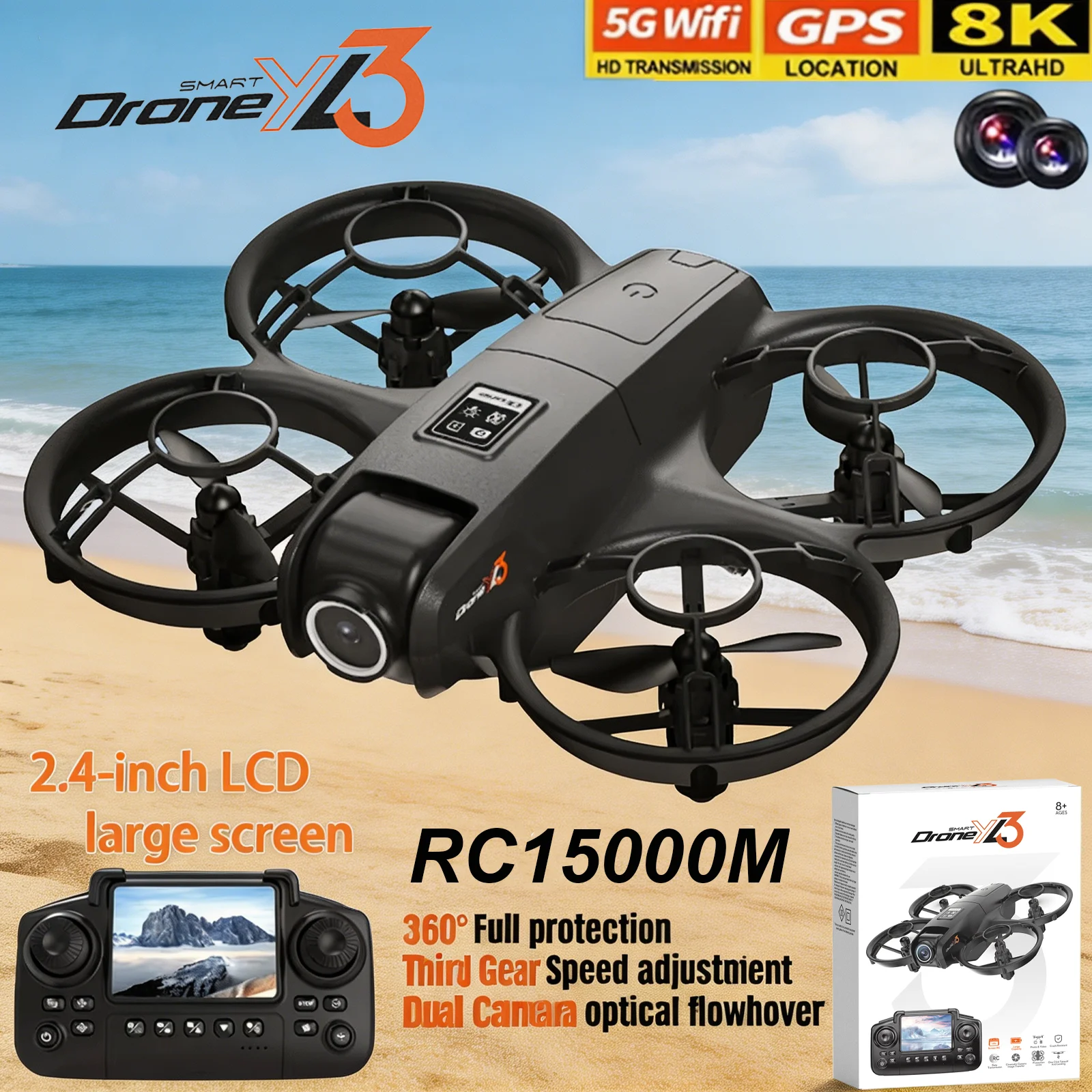 New YL3 RC Drone 8K 1080P Wide - огляд і ціна Drone Gps Mount