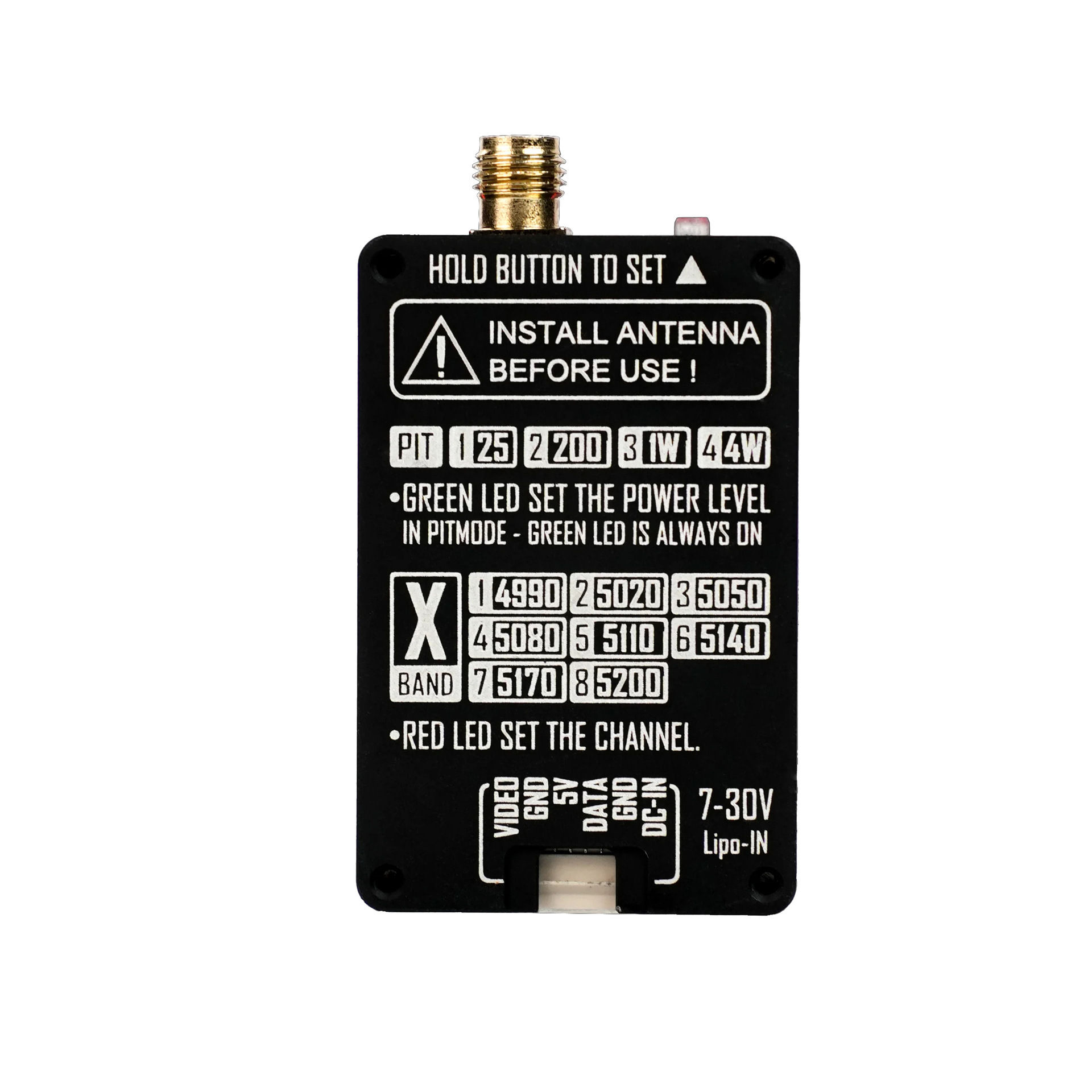VTX RUSHFPV 4.9G 4W Video Tran - огляд і ціна Drone Antenna